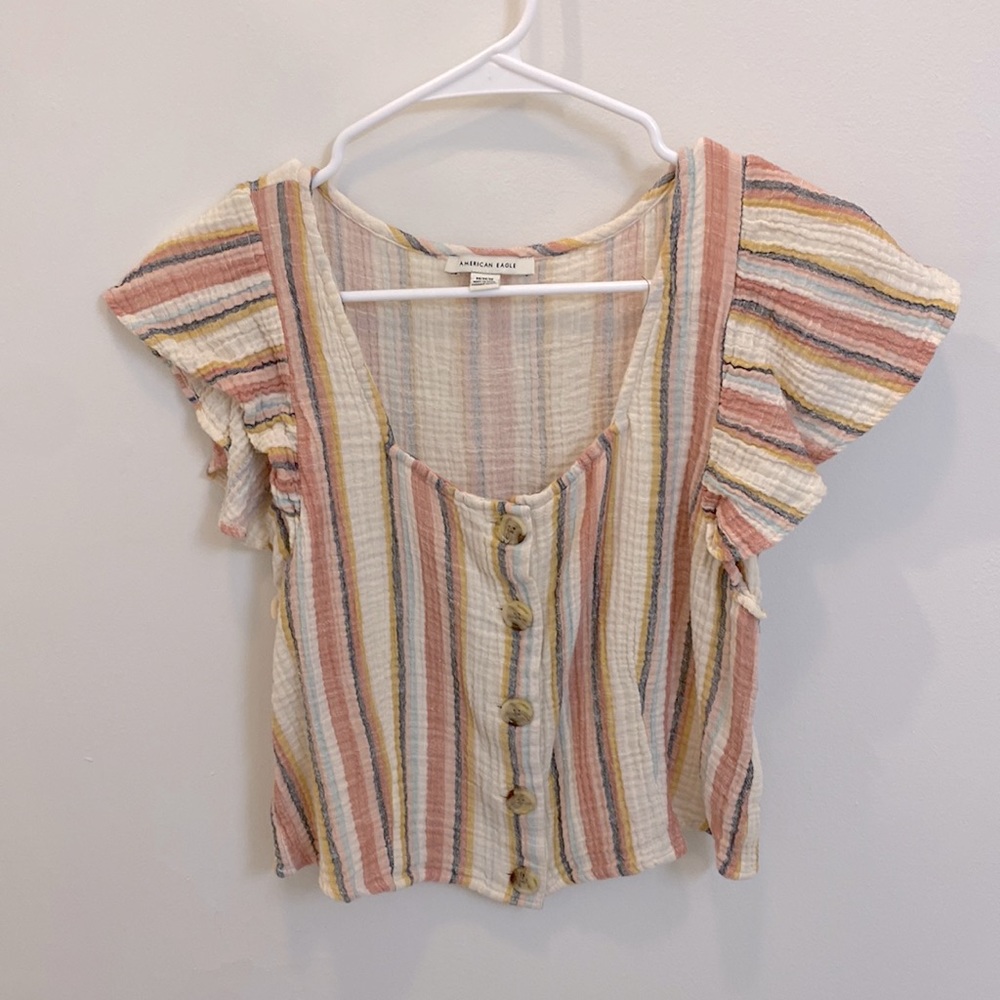 Cropped American Eagle Shirt